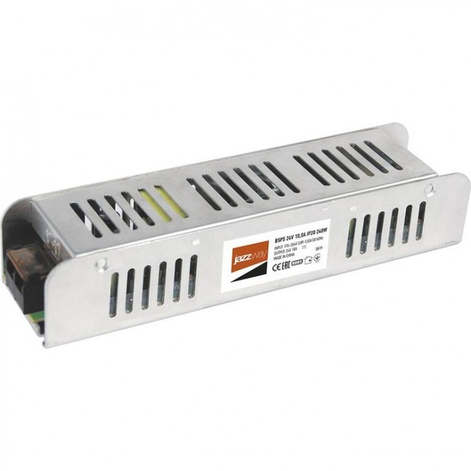 Блок питания для светодиодной ленты JAZZWAY PRO 240Вт 10А 24В IP20 BSPS 5024250 Блок питания для светодиодной ленты JAZZWAY PRO 240Вт 10А 24В IP20 BSPS 5024250