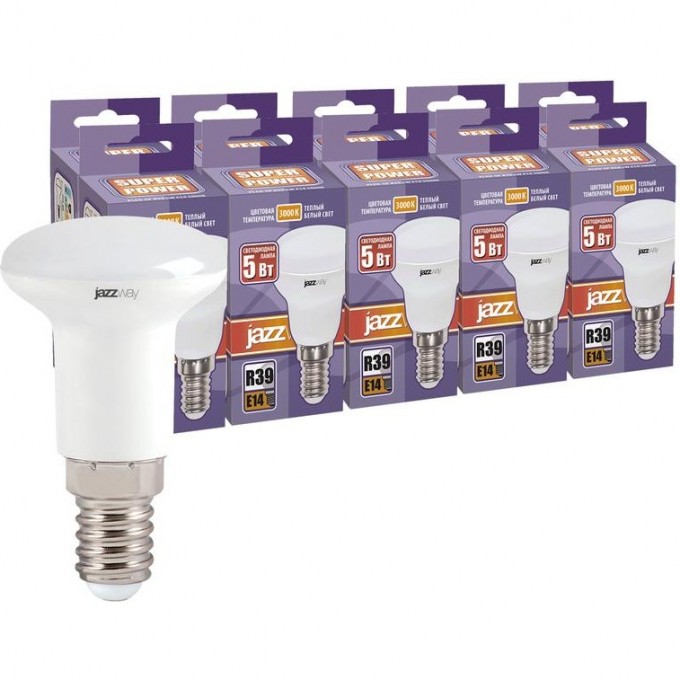 Лампа светодиодная JAZZWAY PLED-SP 5Вт R39 3000К E14 230В 50Гц 10шт. 1034458 Лампа светодиодная JAZZWAY PLED-SP 5Вт R39 3000К E14 230В 50Гц 10шт. 1034458